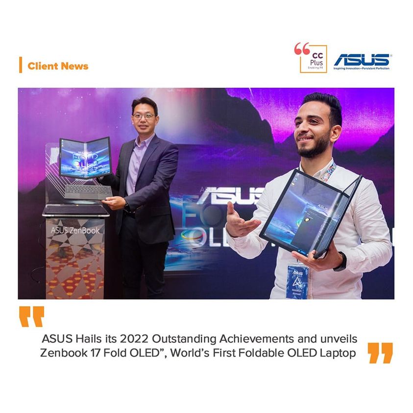 ASUS Hails its 2022 Outstanding Achievements, Unveils “Zenbook 17 Fold OLED”..World’s First Foldable OLED Laptop