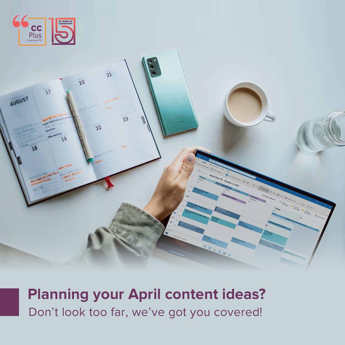 <strong>Your April Content Calendar Guide by CC Plus</strong>